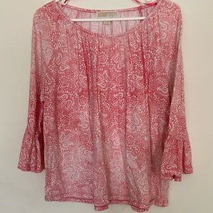 Michael Kors 3/4 bell sleeve shirt